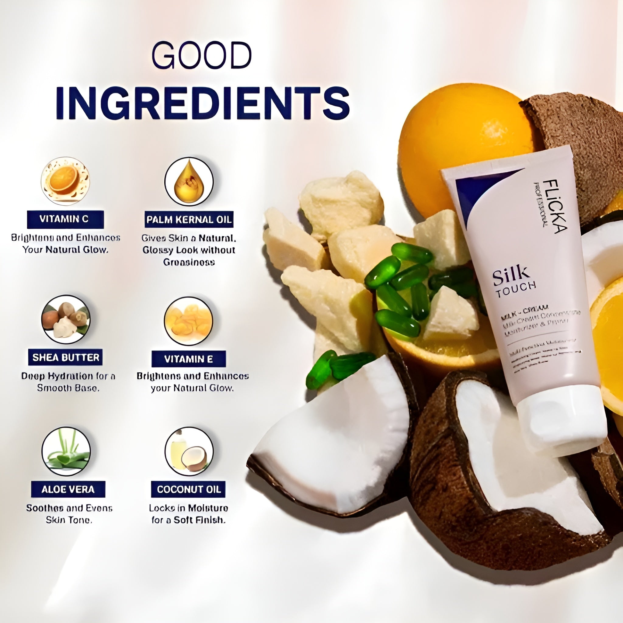 Flicka Silk Touch Milk Cream โ Deep Hydration & Soft Glow Formula